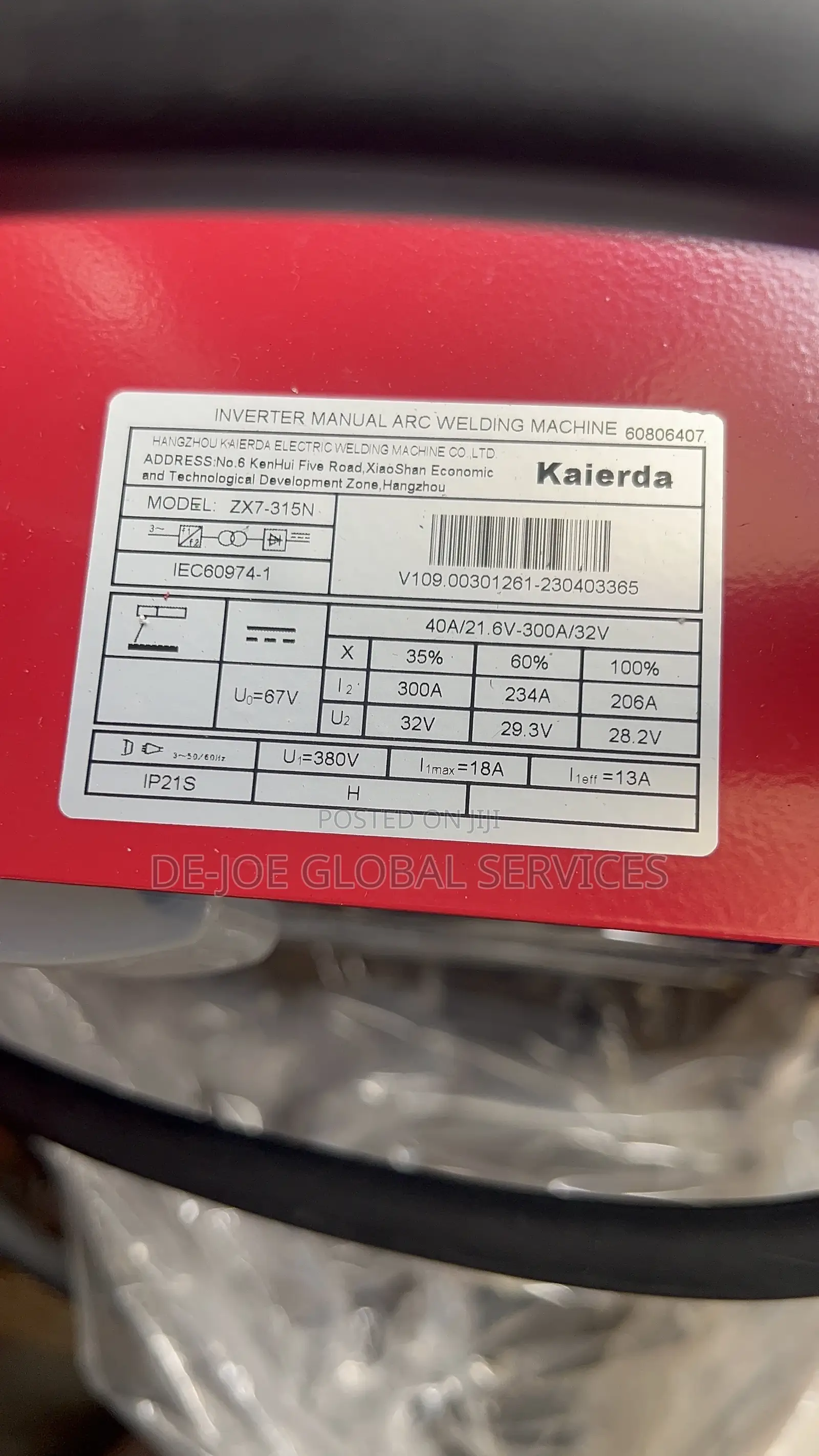 Kaierda Inverter Arc Welding Machine Zx7 315n
