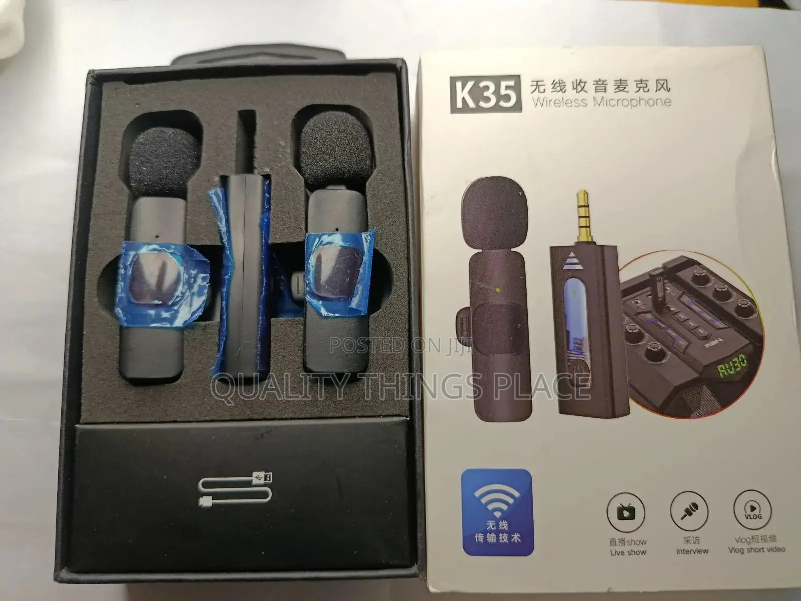K35 Dual Wireless Microphone