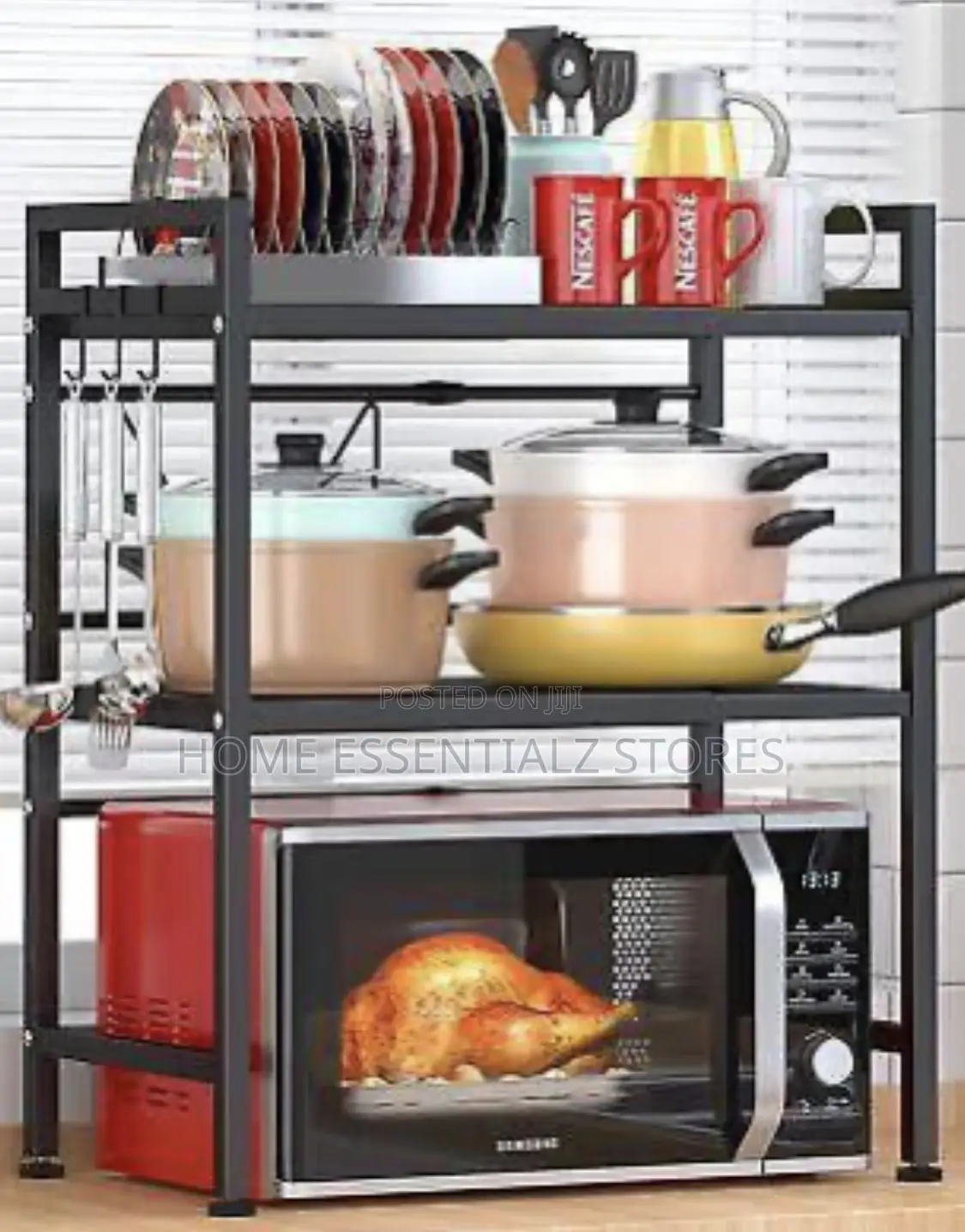 Double Deck Microwave Rack