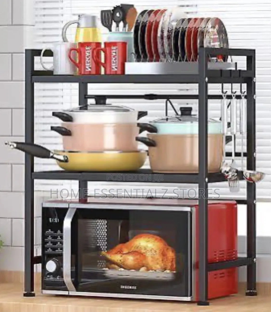 Double Deck Microwave Rack