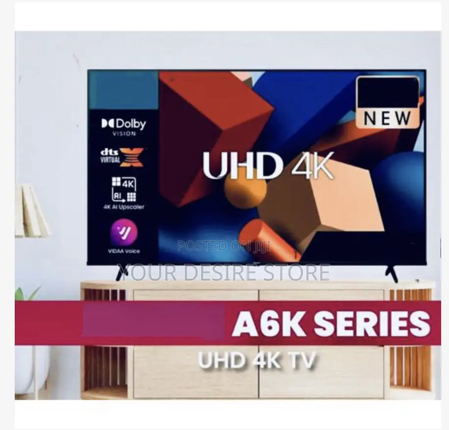 Amani 43'' Inches Smart Tv With Strong Screen + Free Gift In