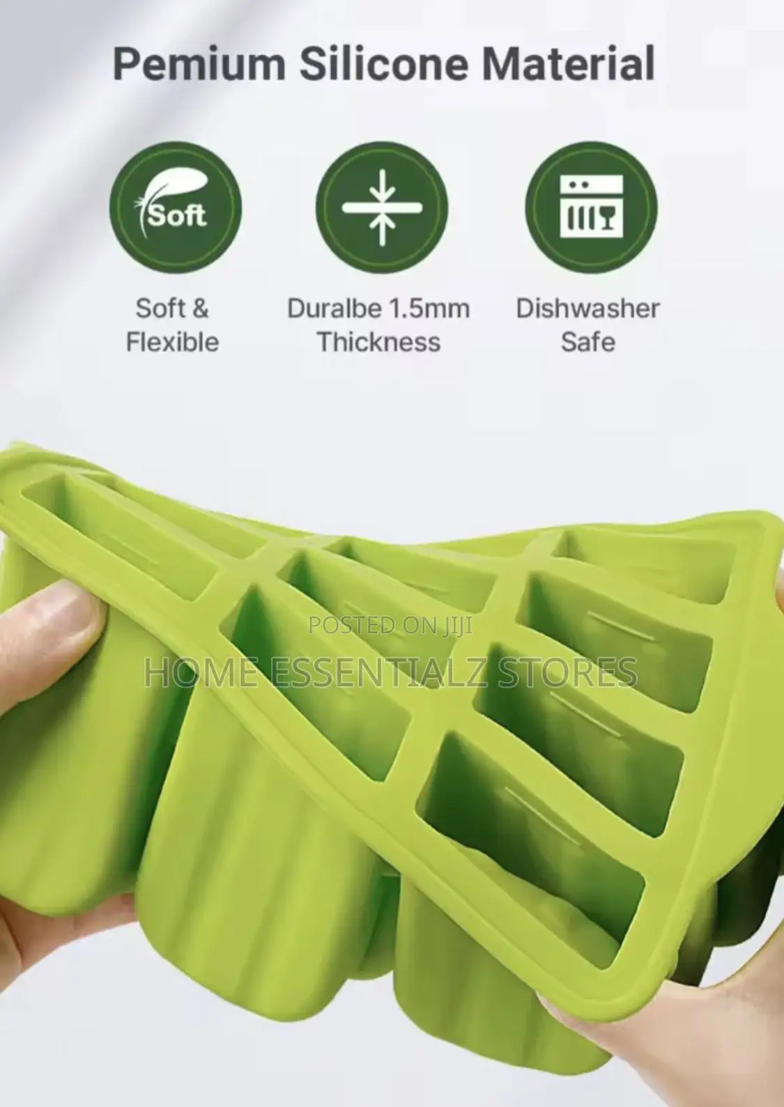 Ice Cream Silicone Popsicle Maker Molds - 12 Slots