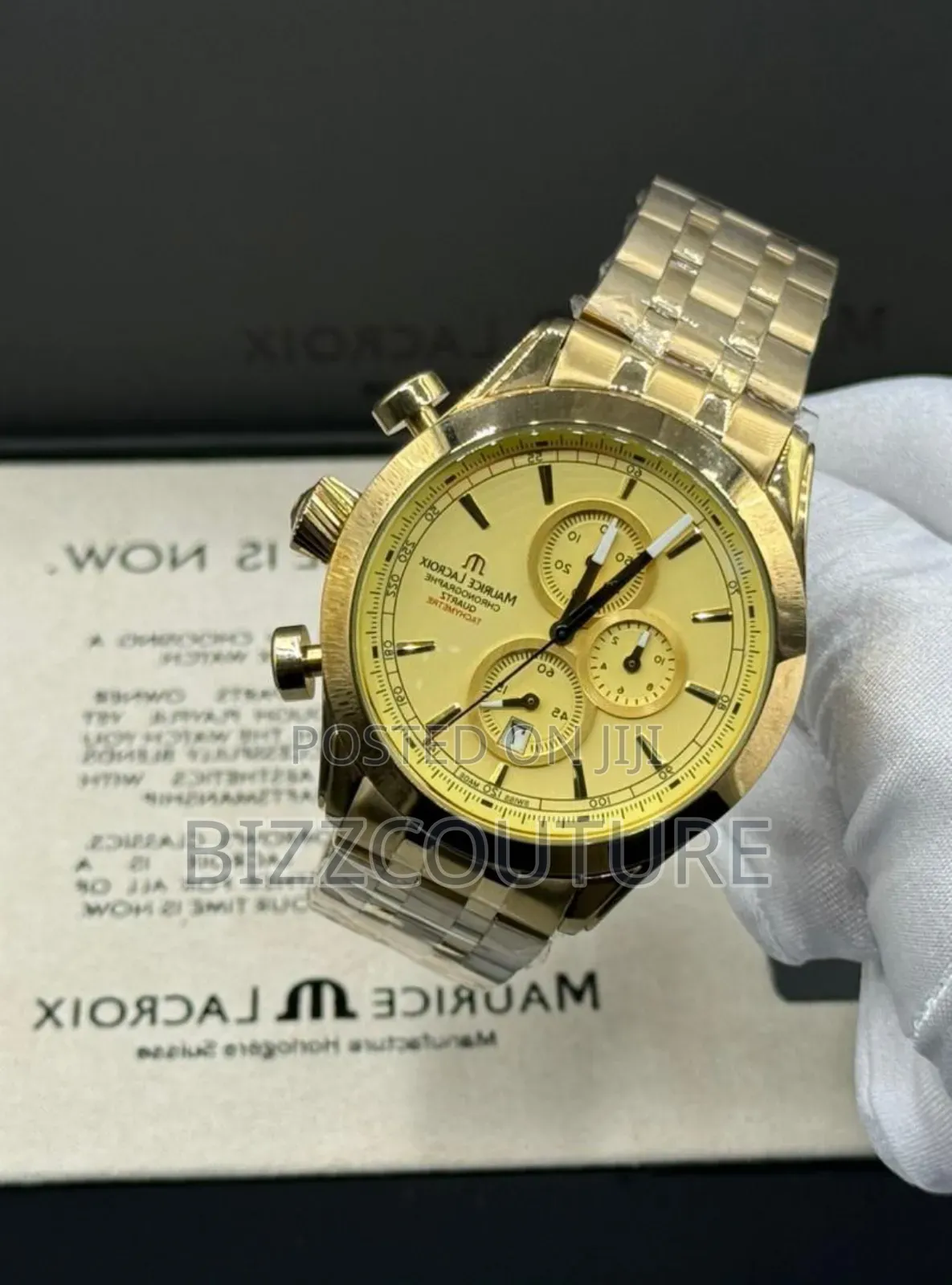 Original Maurice Lacroix Gold Stainless Steel Watch
