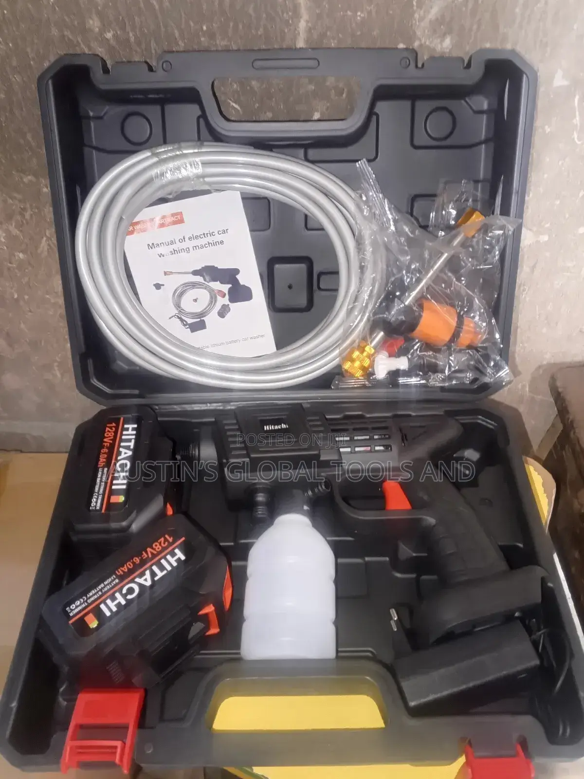 Hitachi Cordless and Battery Pressure Washer