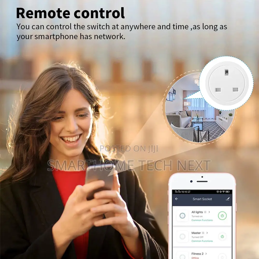 20a Tuya Smart Wifi Plug Uk (Alexa, Google, Energy Meter)