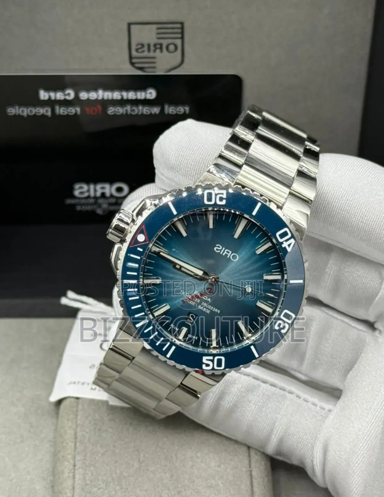Original Oris Silver Stainless Steel Watch Available Instore