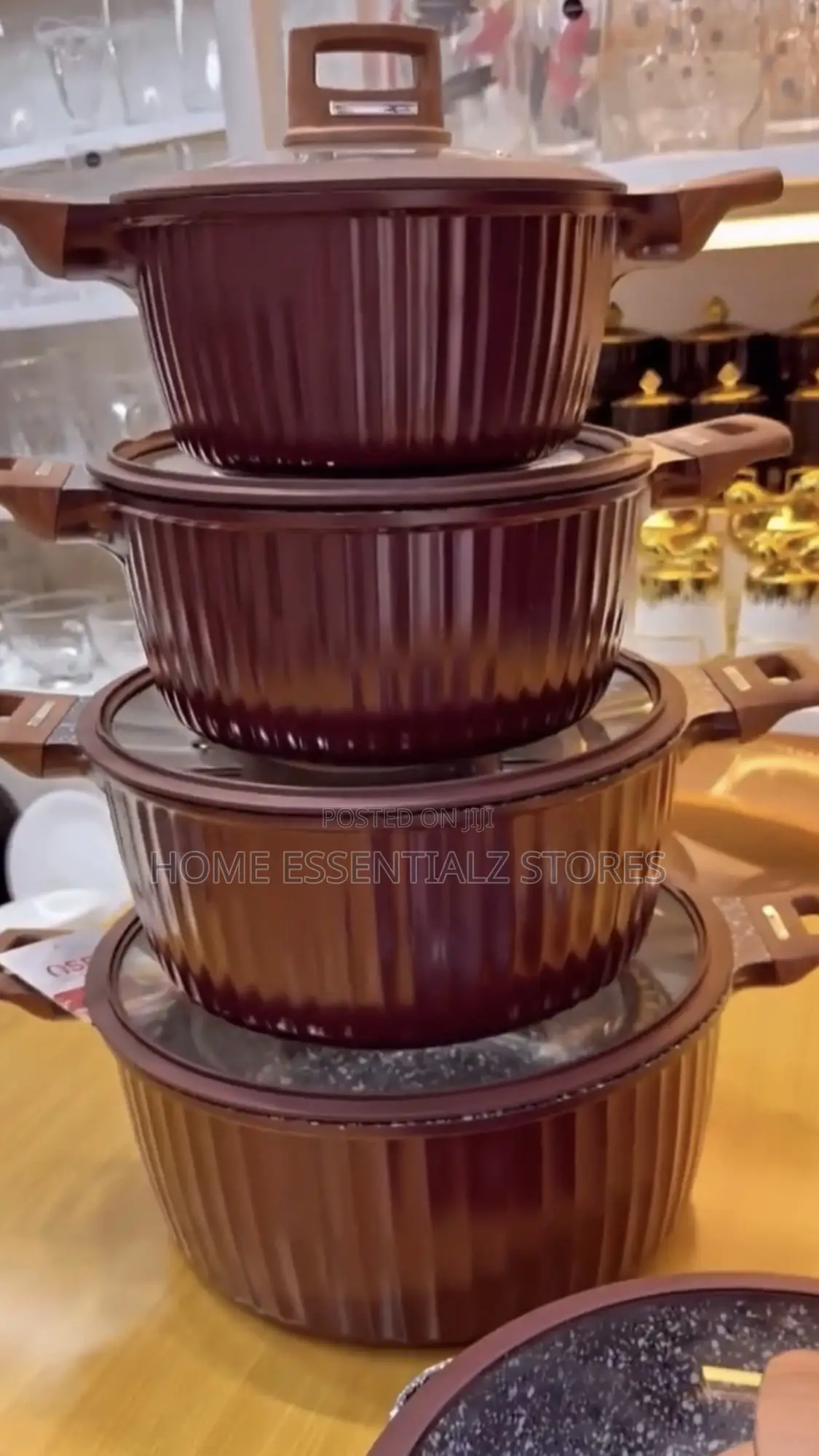 Osfe Quality Set of Pots With Insulated Handles
