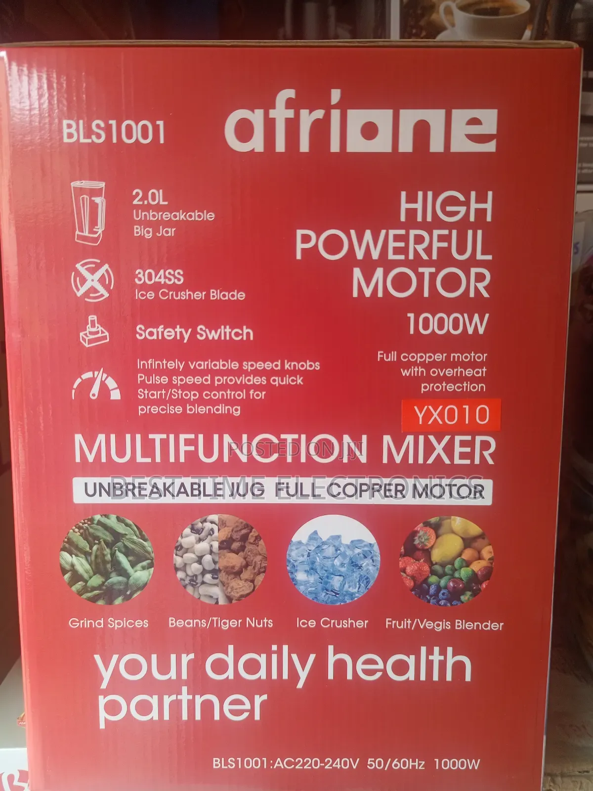 Afrione 1000watts Multifunction Blender