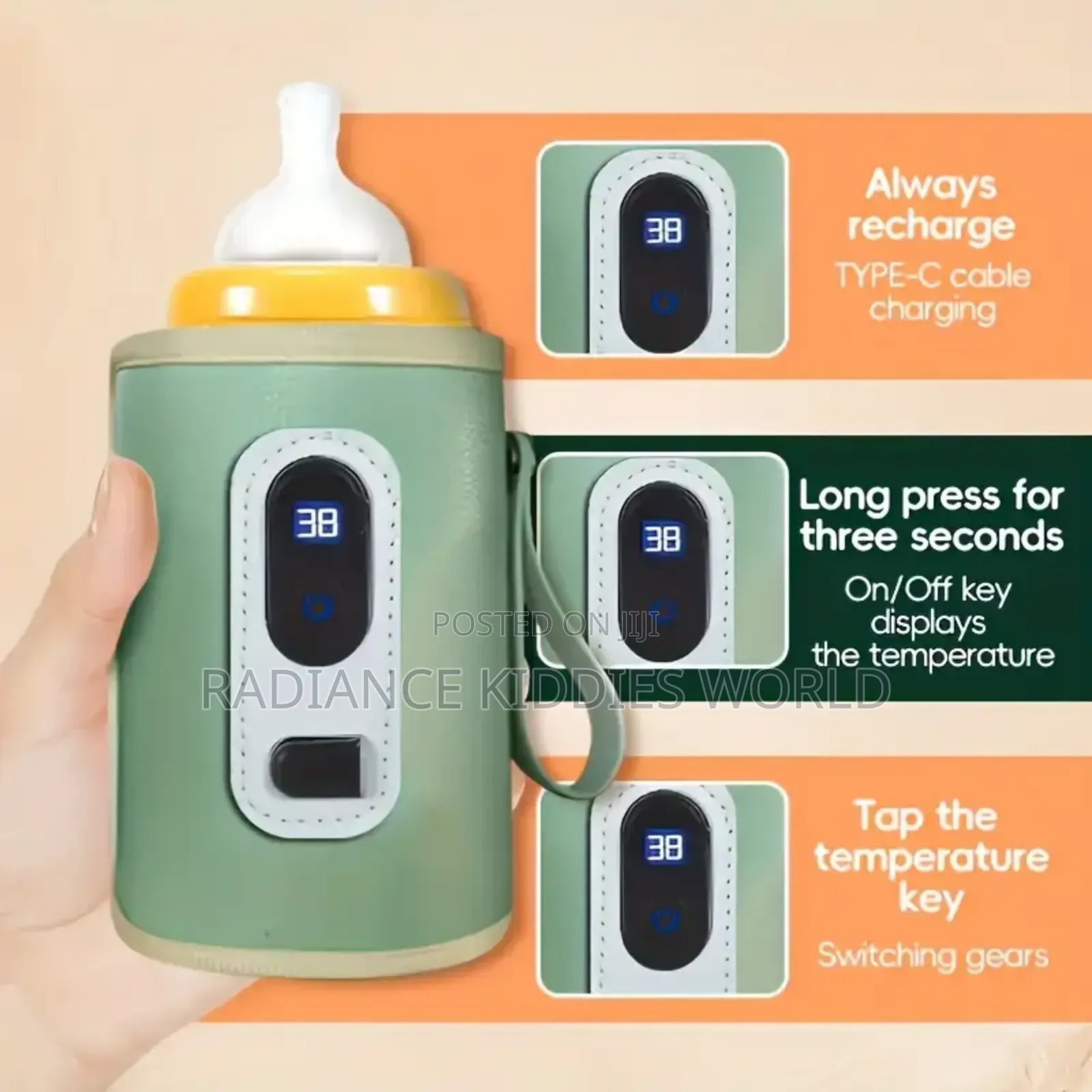 Portable Digital Milk Feeding Bottle Warmer