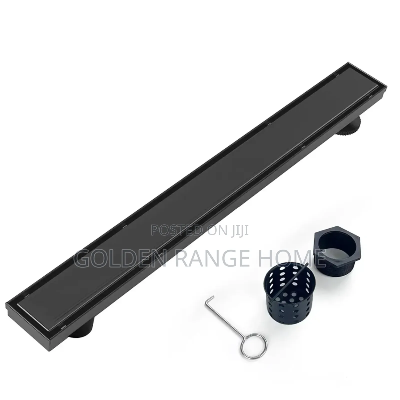 Matt Black Tiles Insert Liner Shower Floor Drain
