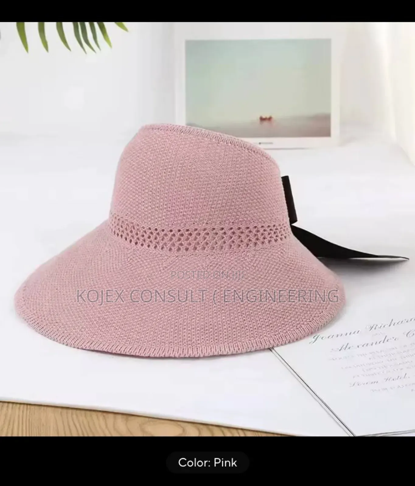 Summer Straw Hat For Women Korean Bow Empty Top Sun Hats