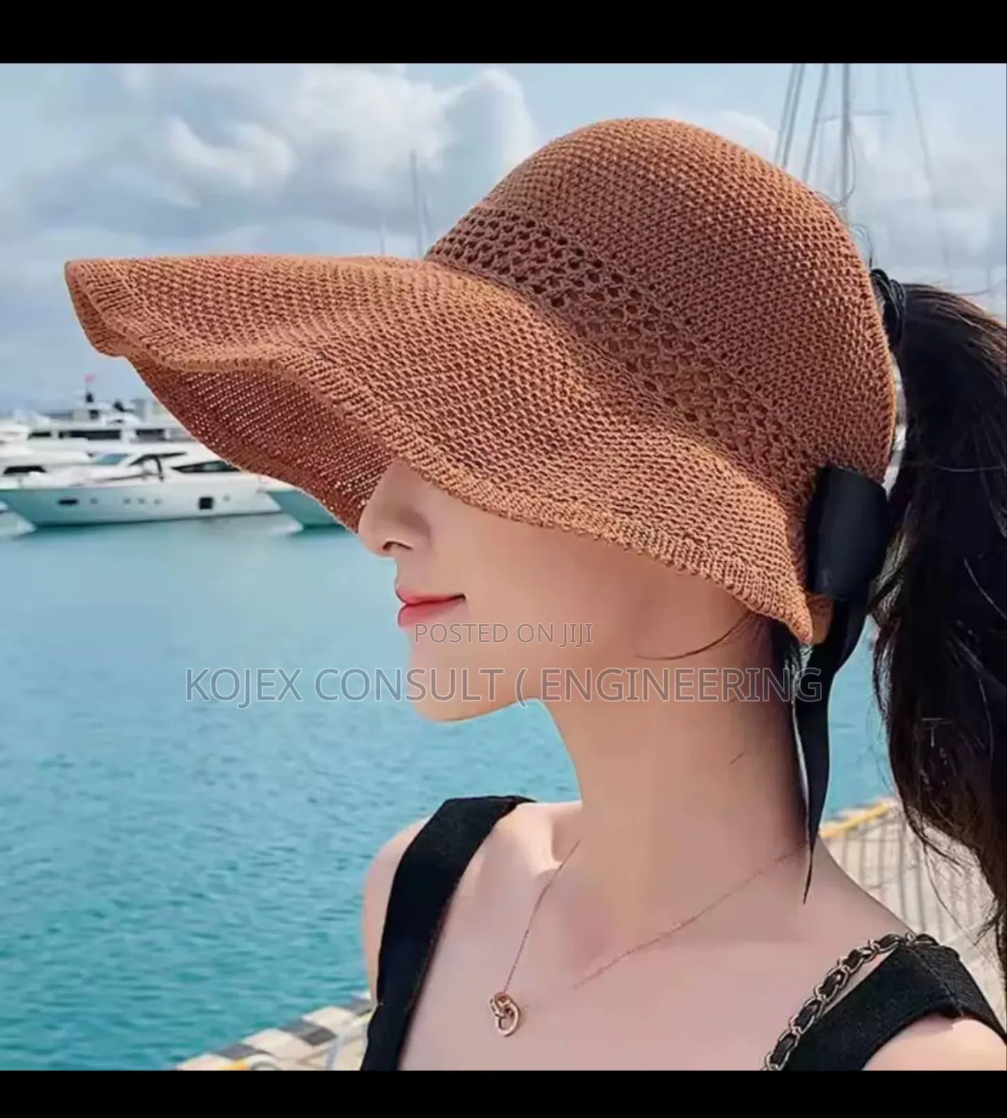 Summer Straw Hat For Women Korean Bow Empty Top Sun Hats