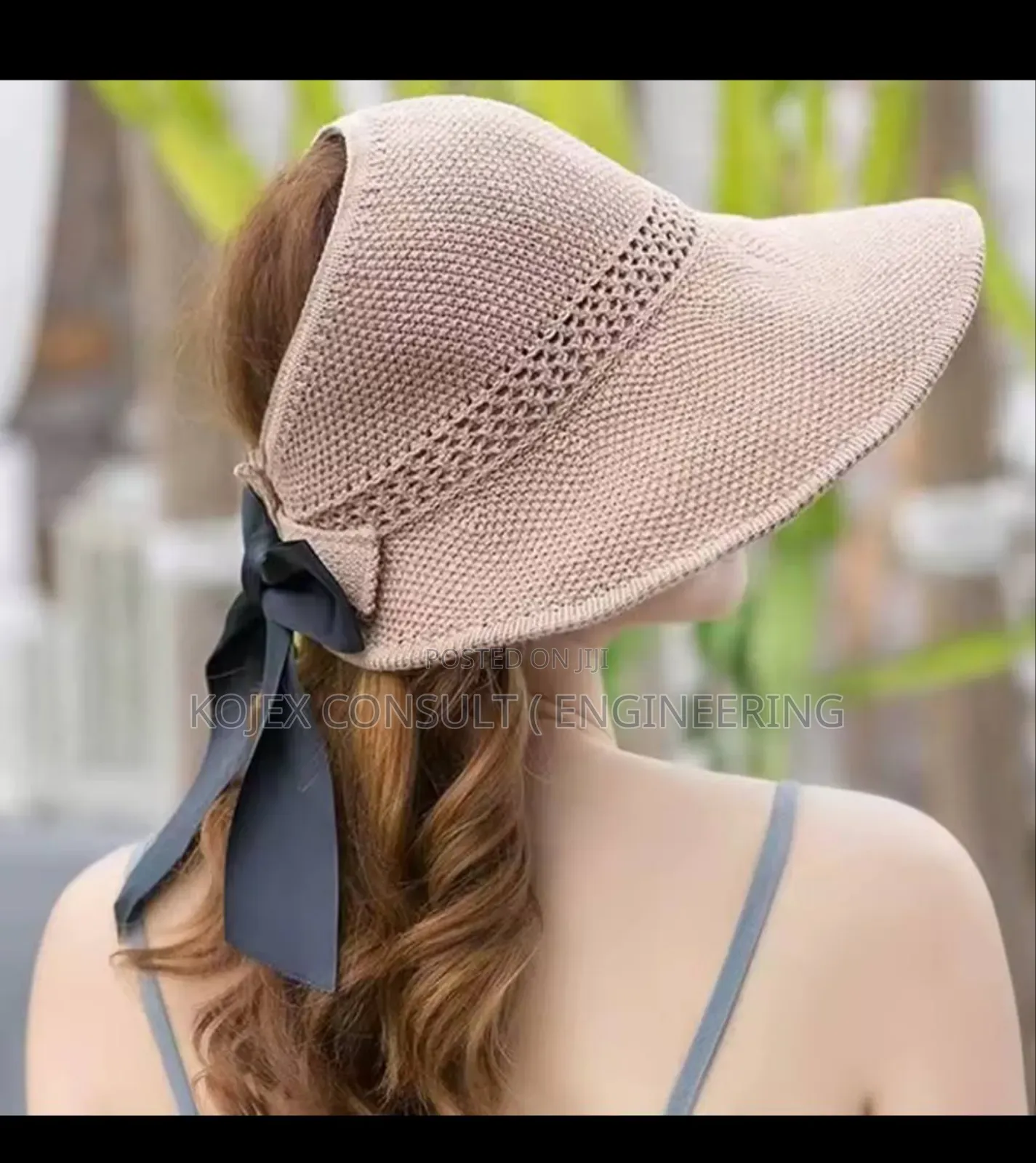 Summer Straw Hat For Women Korean Bow Empty Top Sun Hats