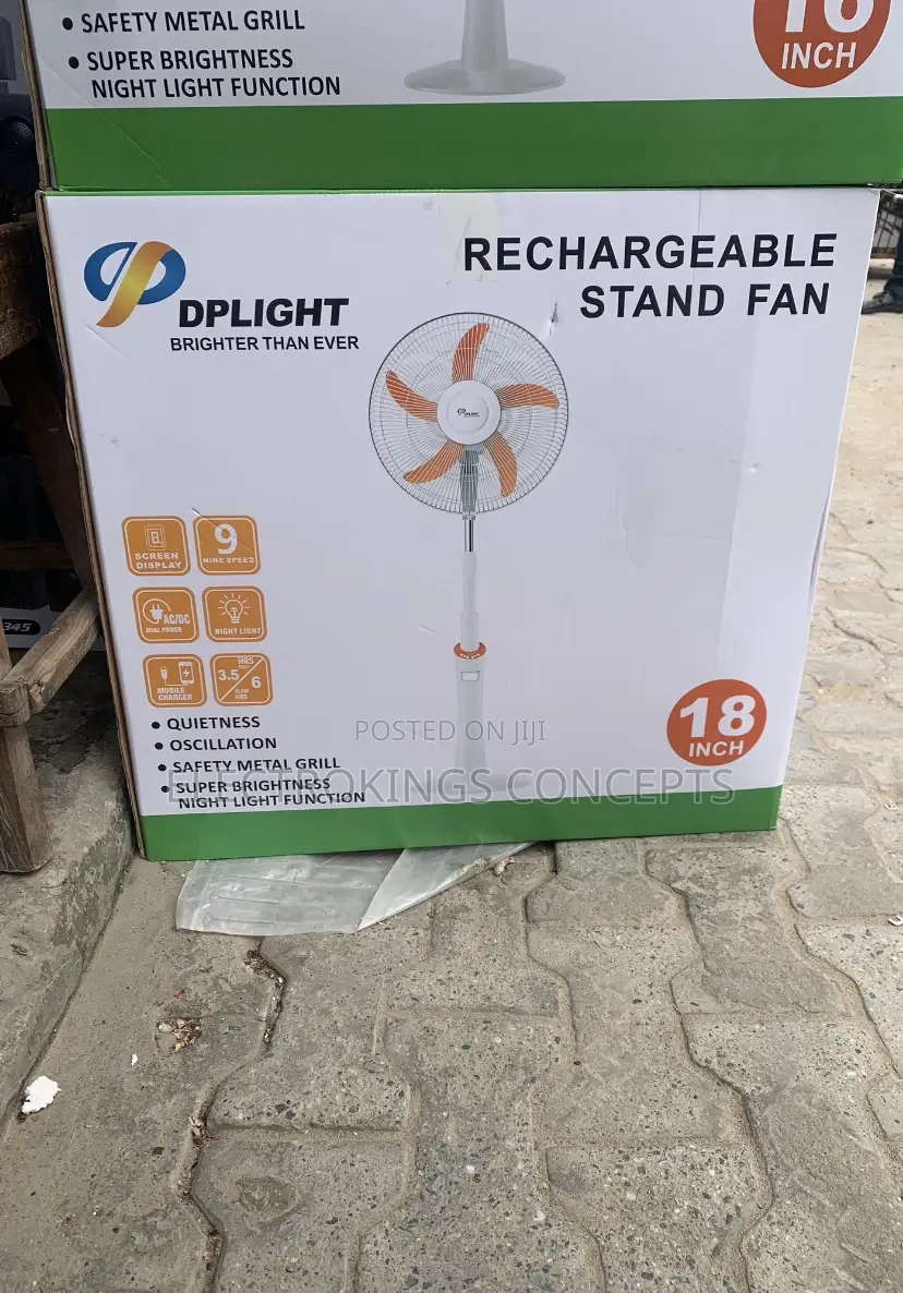 Dplight 18inch Rechargeable Stand Fan Dp-5518