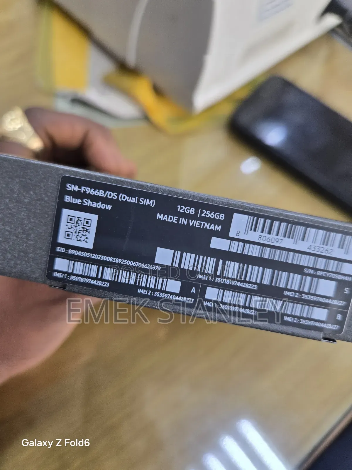 New Samsung Galaxy Z Fold7 256 GB Blue