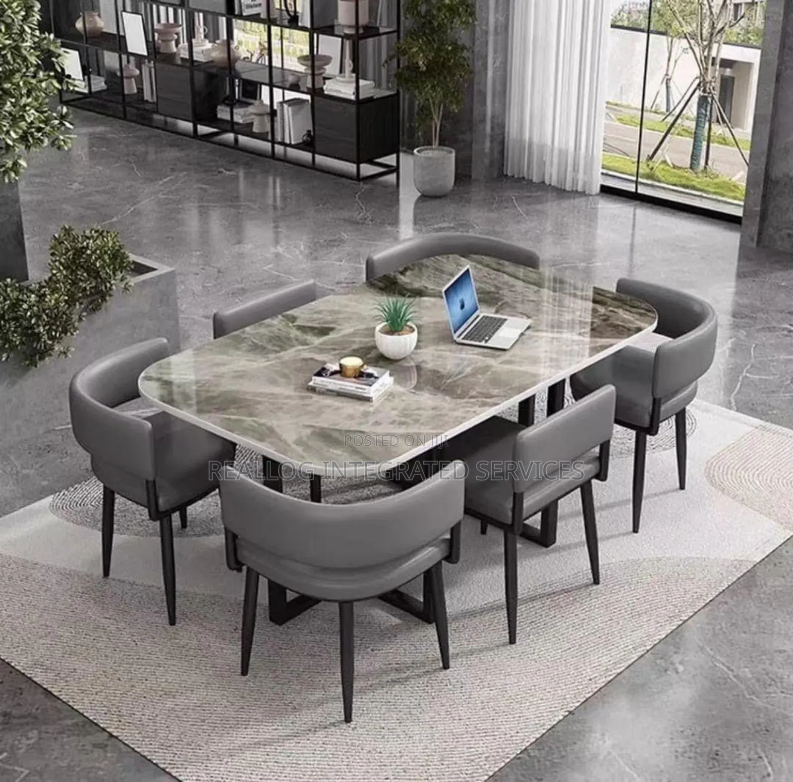 Marble Top Dining Set