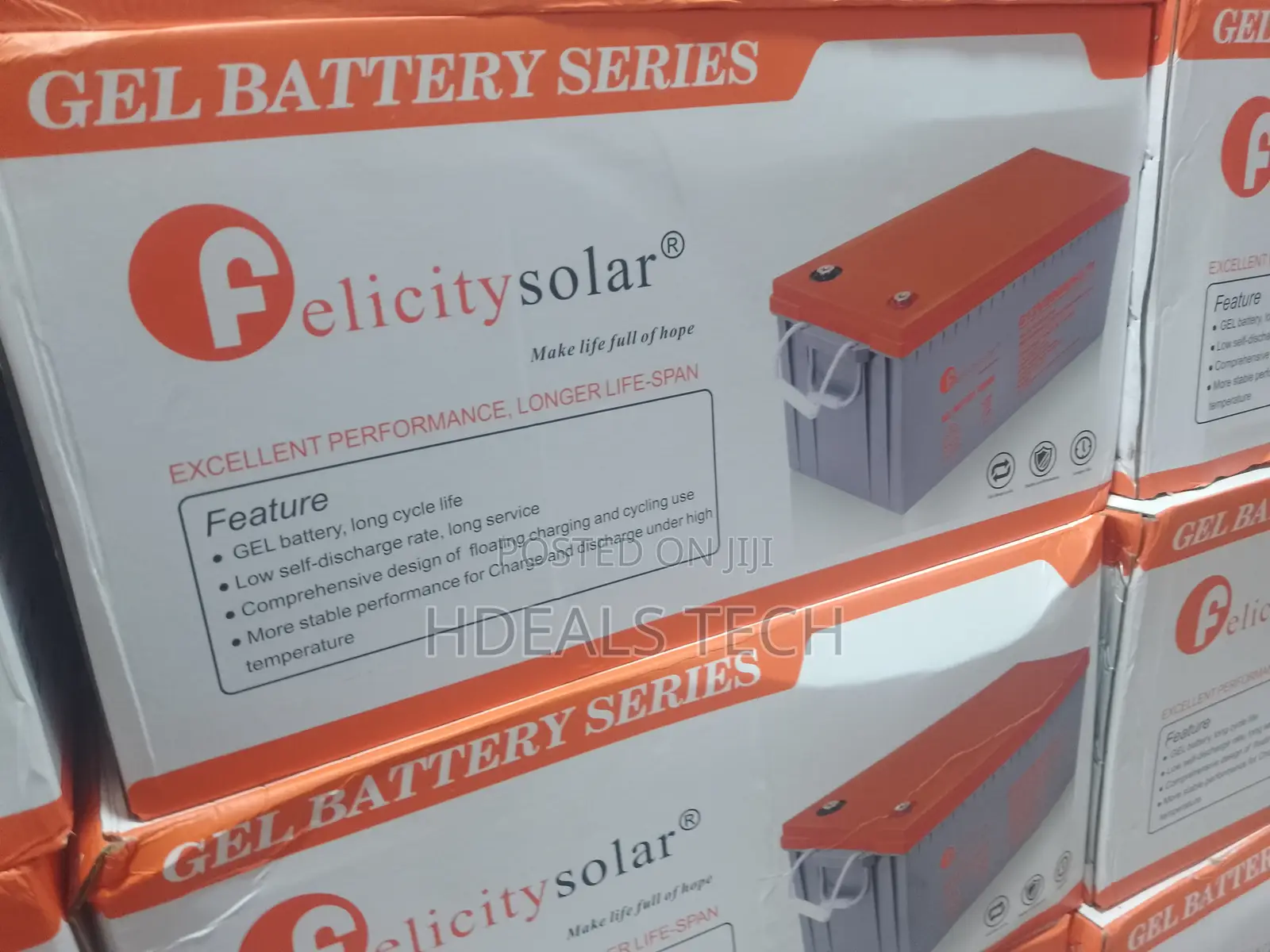 12 v 200 Ah Gel Battery for Off‐Grid Solar Applications