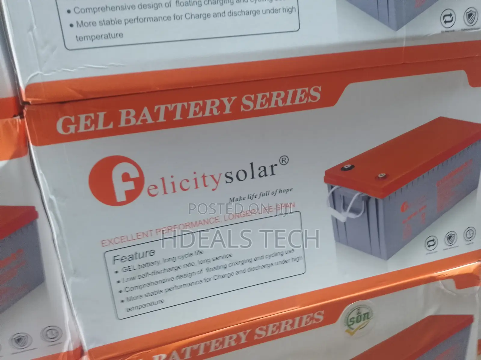 “200ah Gel Solar Battery – 12 v Felicity Deep‐Cycle Power”