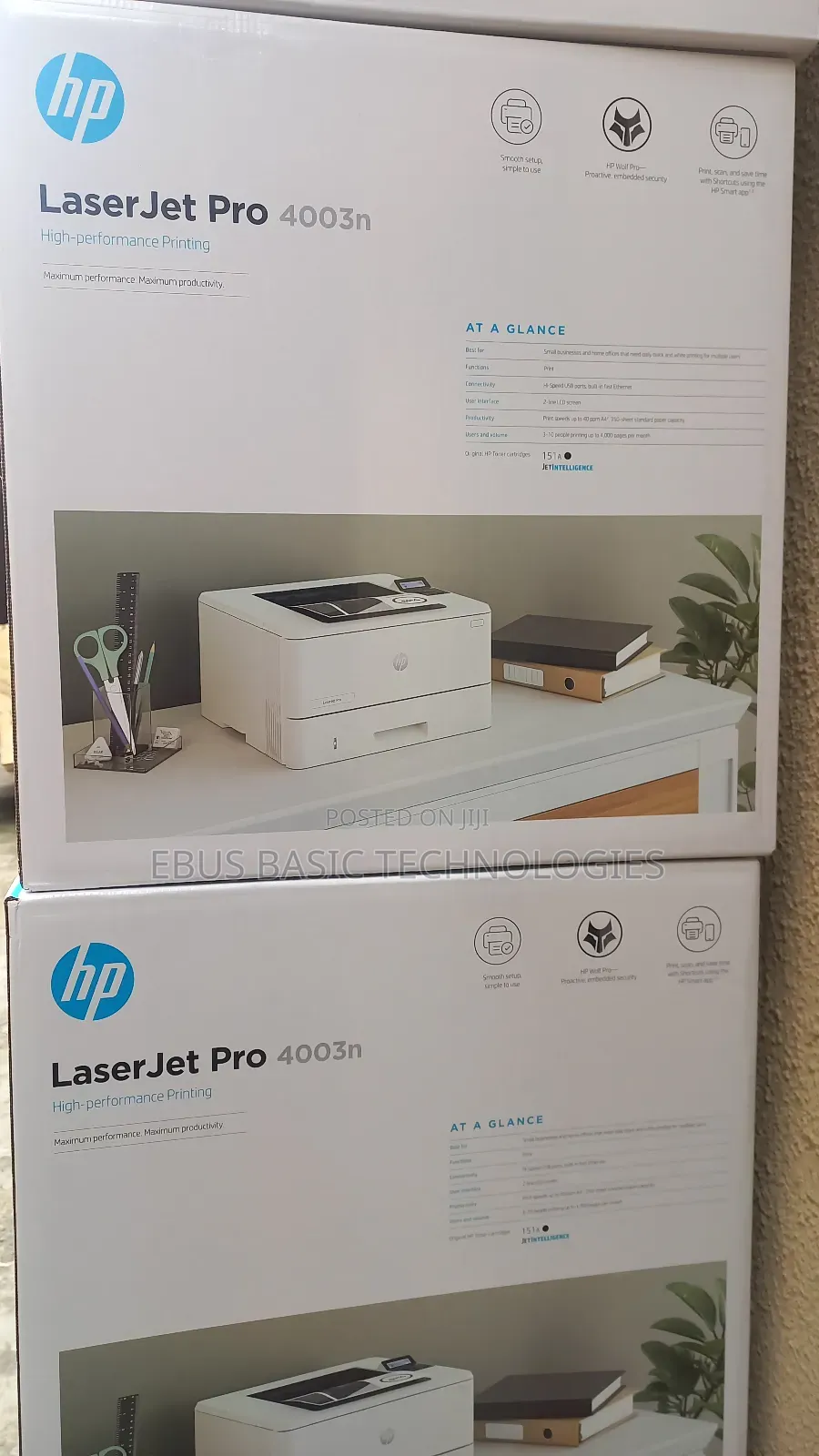 Hp Laserjet Pro 4003n Single Black and White Printer