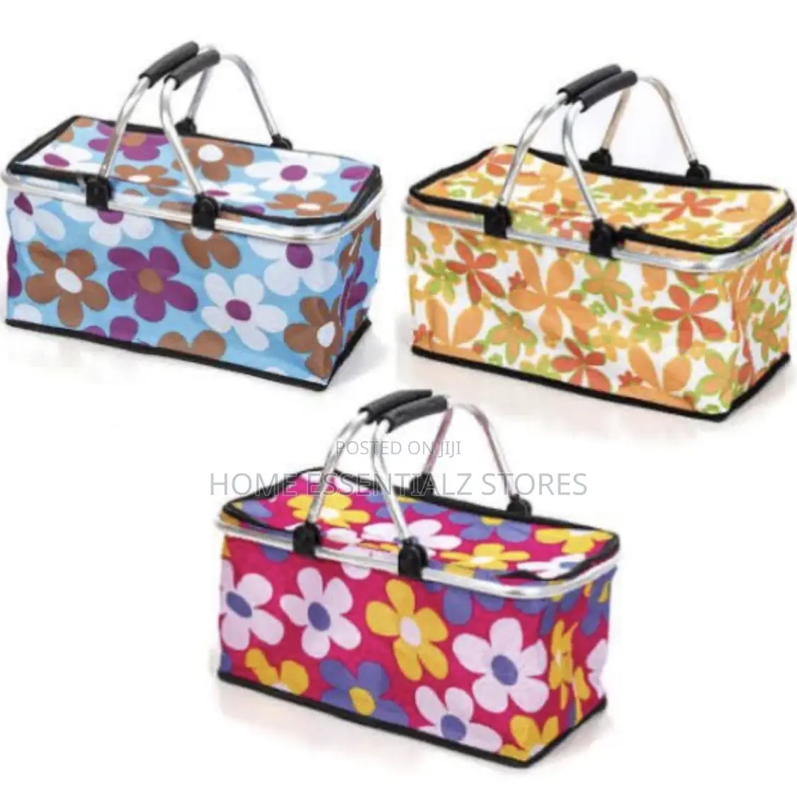 Multicolored Foldable Picnic Bag