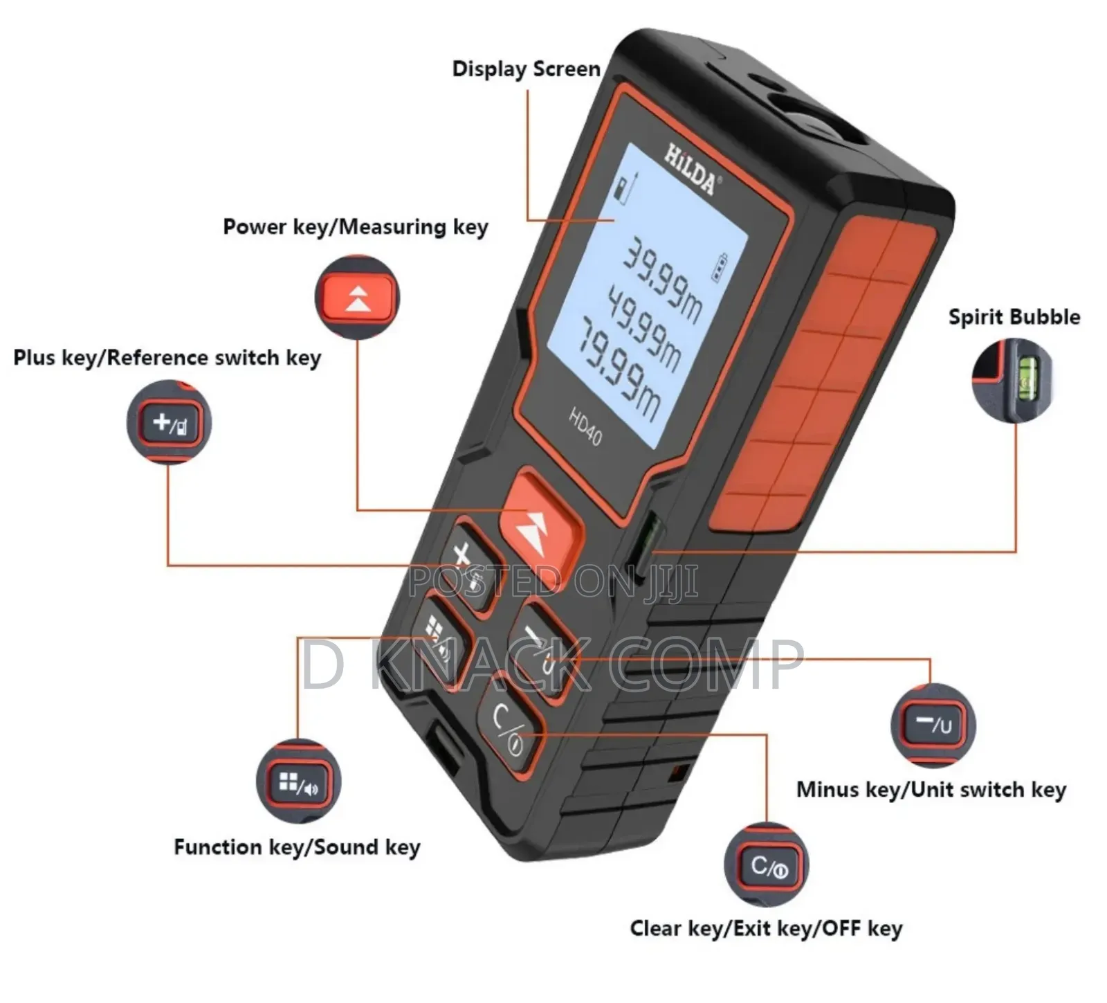 100 Meters Professional Laser Range Finder Laser Meter