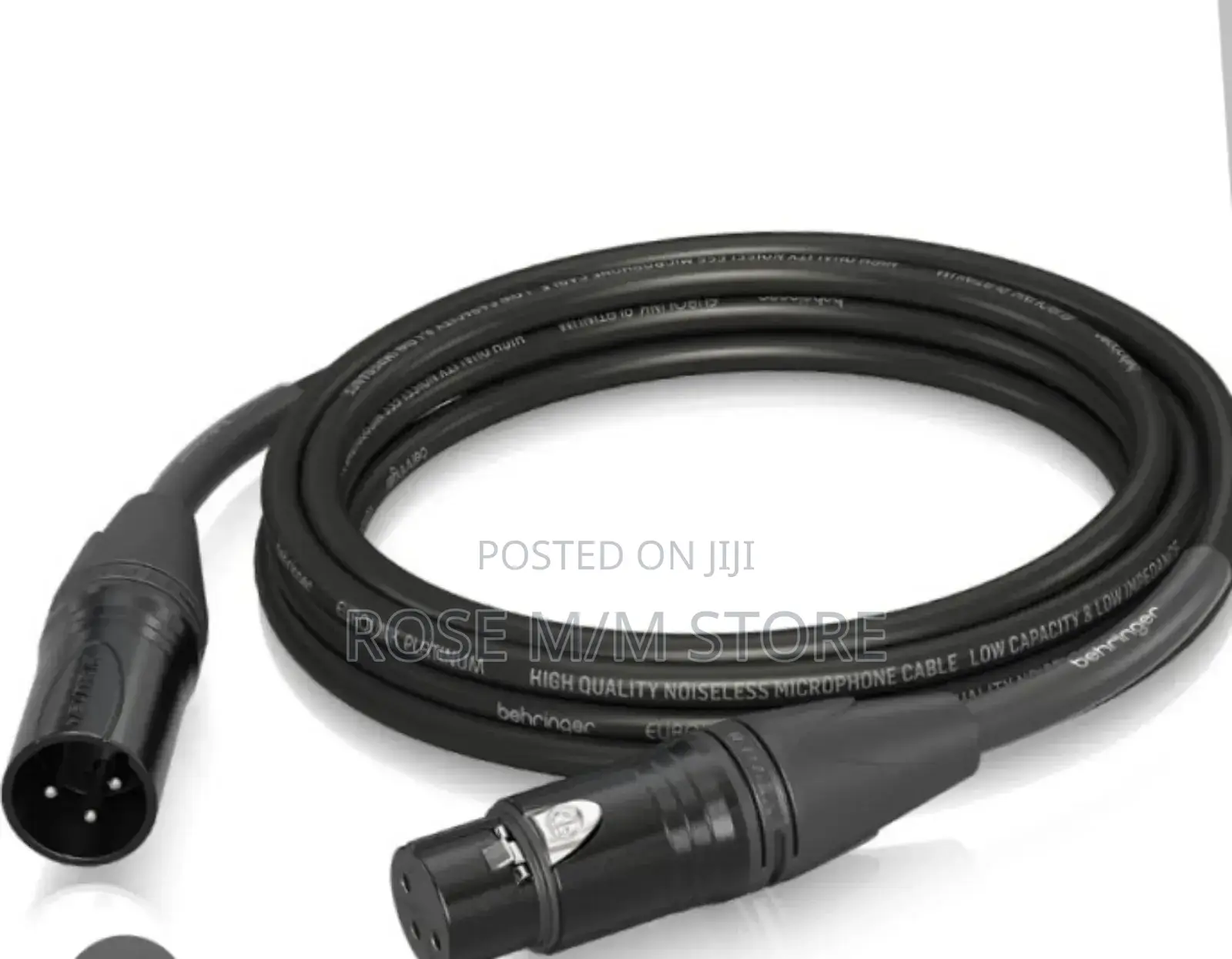 Cannon To Cannon Audio Microphone Cable 3pin Xlr