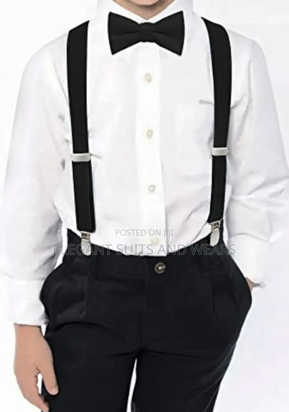 Shirt ,Trouser With Suspender and Bowtie for Kids