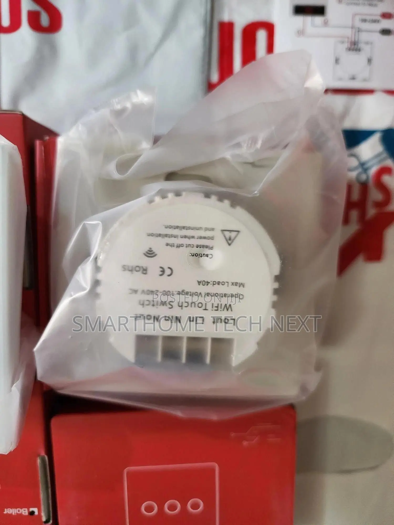Smart Water Heater Ac Switch – 40a – White