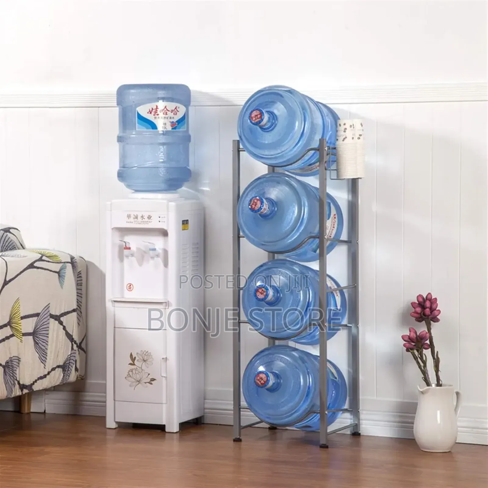 4 Tier Water Dispenser Bottle Rack/Stand