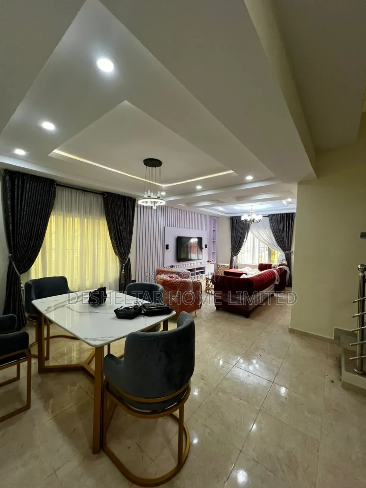 Furnished 4bdrm Duplex in Cyberville Estate, Ikate for rent