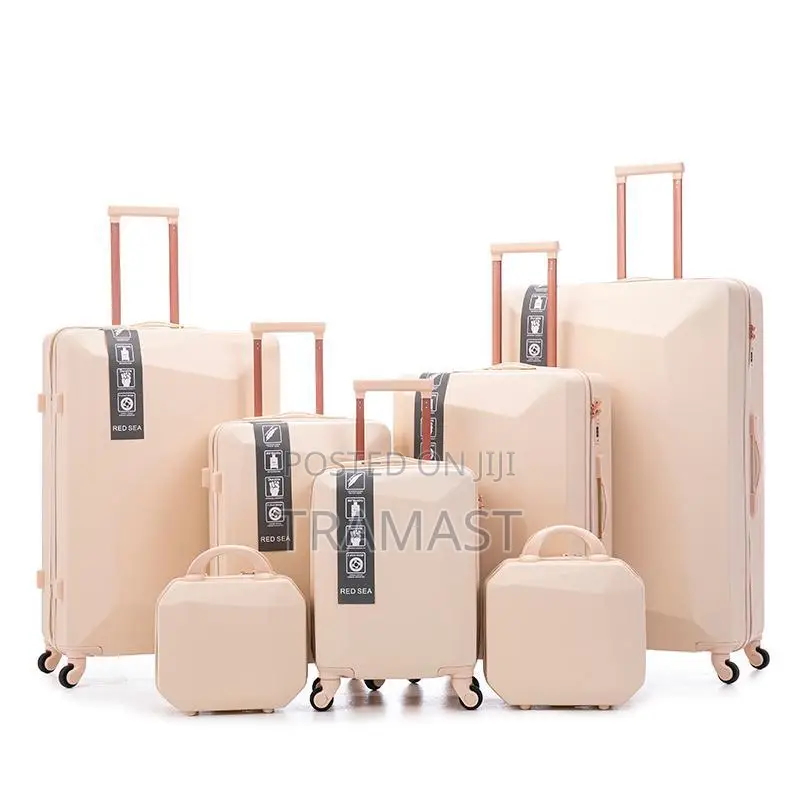 5-piece Hard Rubber Luggage Set + 2 Free Travel Kits