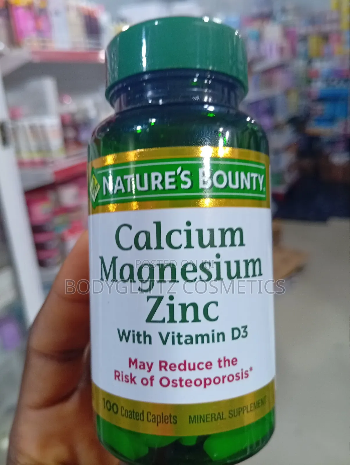 Calcium + Magnesium + Zinc With Vit D3 Capsules (Nature's Bounty)