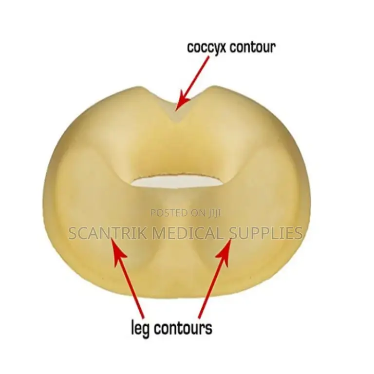 Donut-Shaped Hemorrhoid Cushion for Chair Support