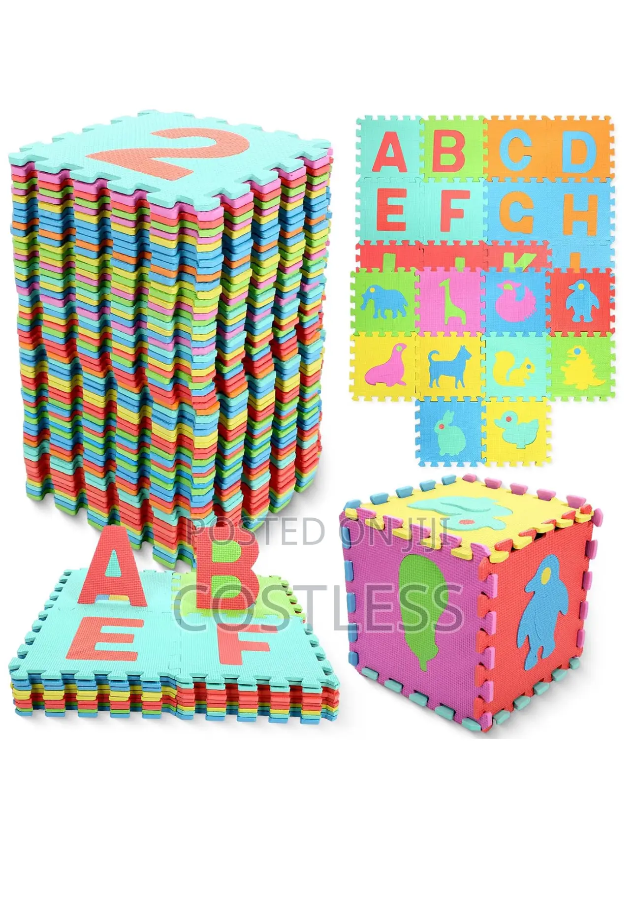 Baby Floor Mat With With Alphabet Numbers Rug for Baby