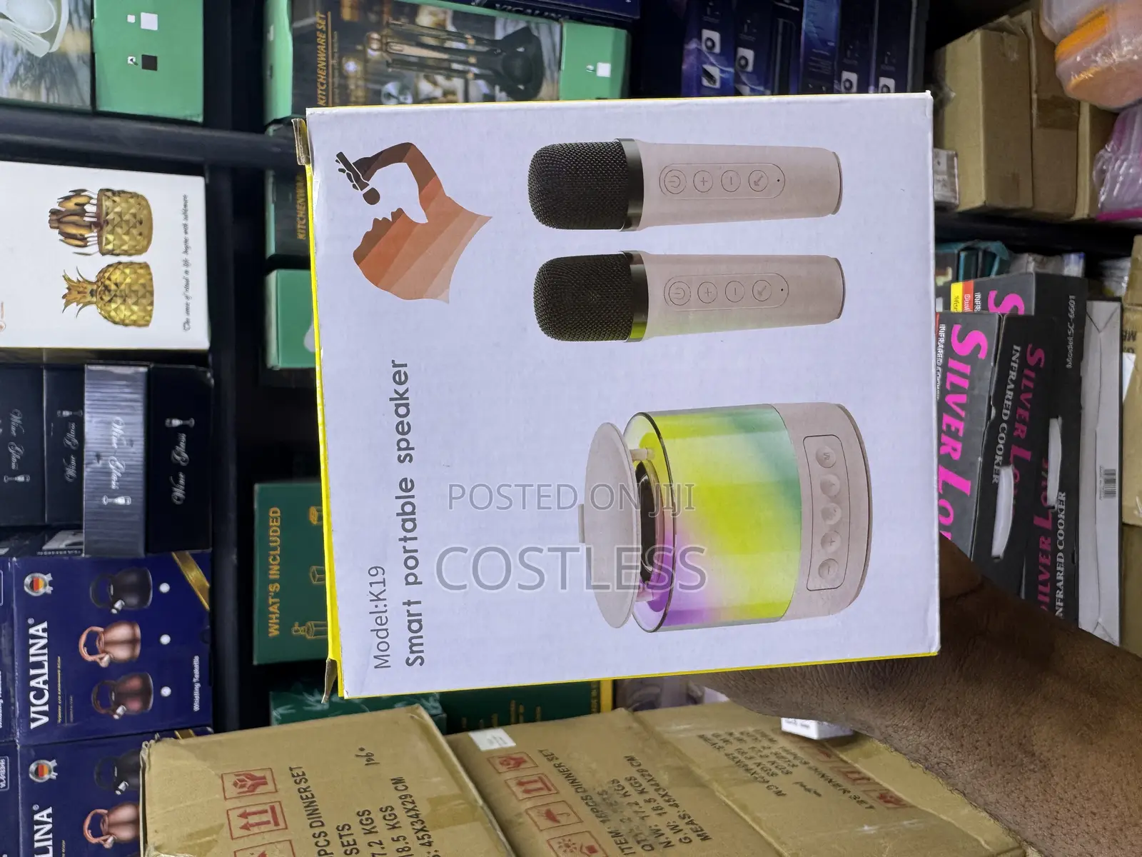 Mini Karaoke Machine Portable Microphone Sound Box Set