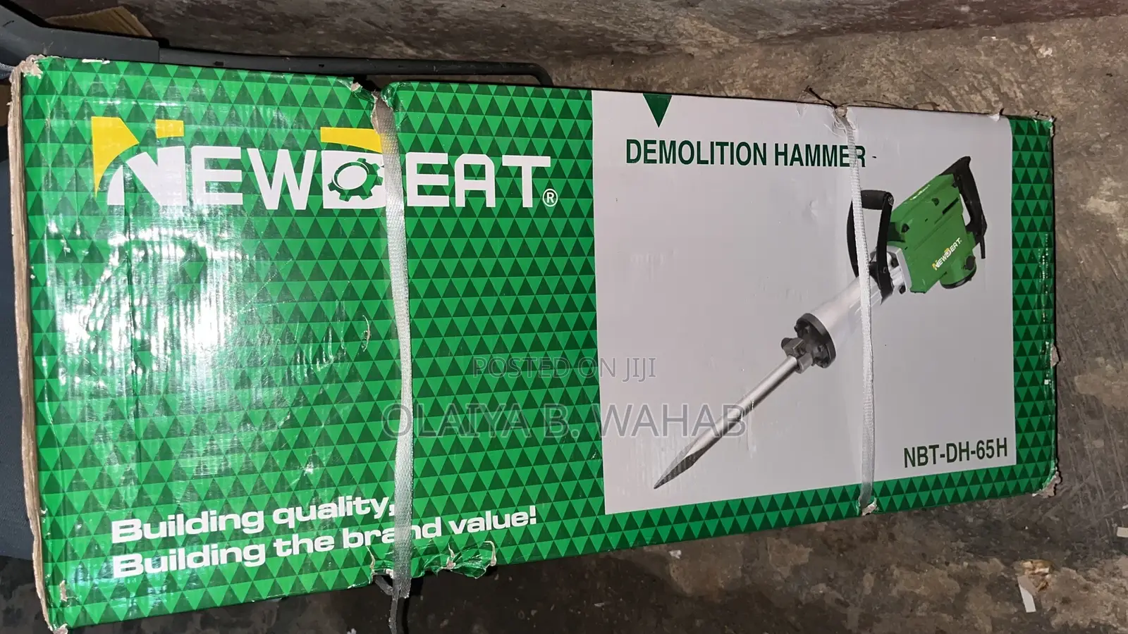 Newbeat NBT-Dh-65h Demolition Hammer – Heavy Duty Concrete Breaker