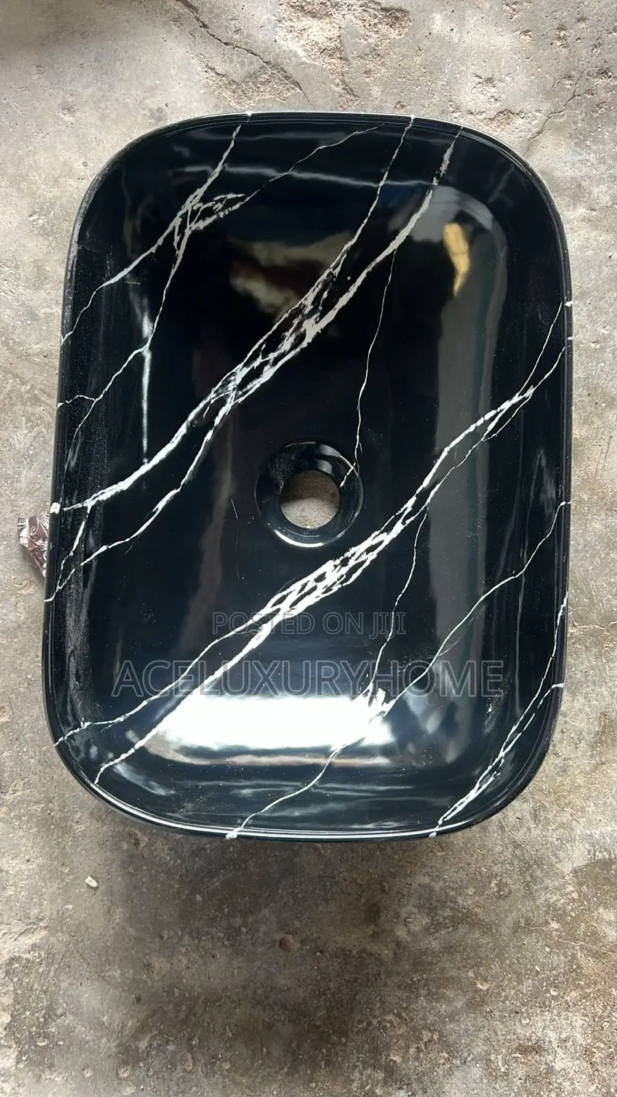Quality Black Basin Countertop