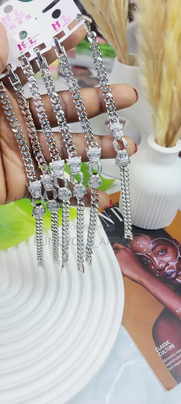 Slim Wrist Cuban Cartier Hand Chain