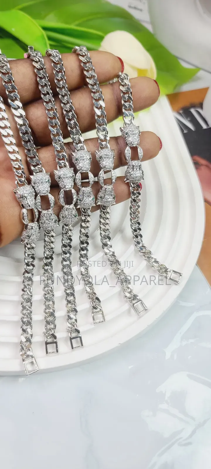 Slim Wrist Cuban Cartier Hand Chain