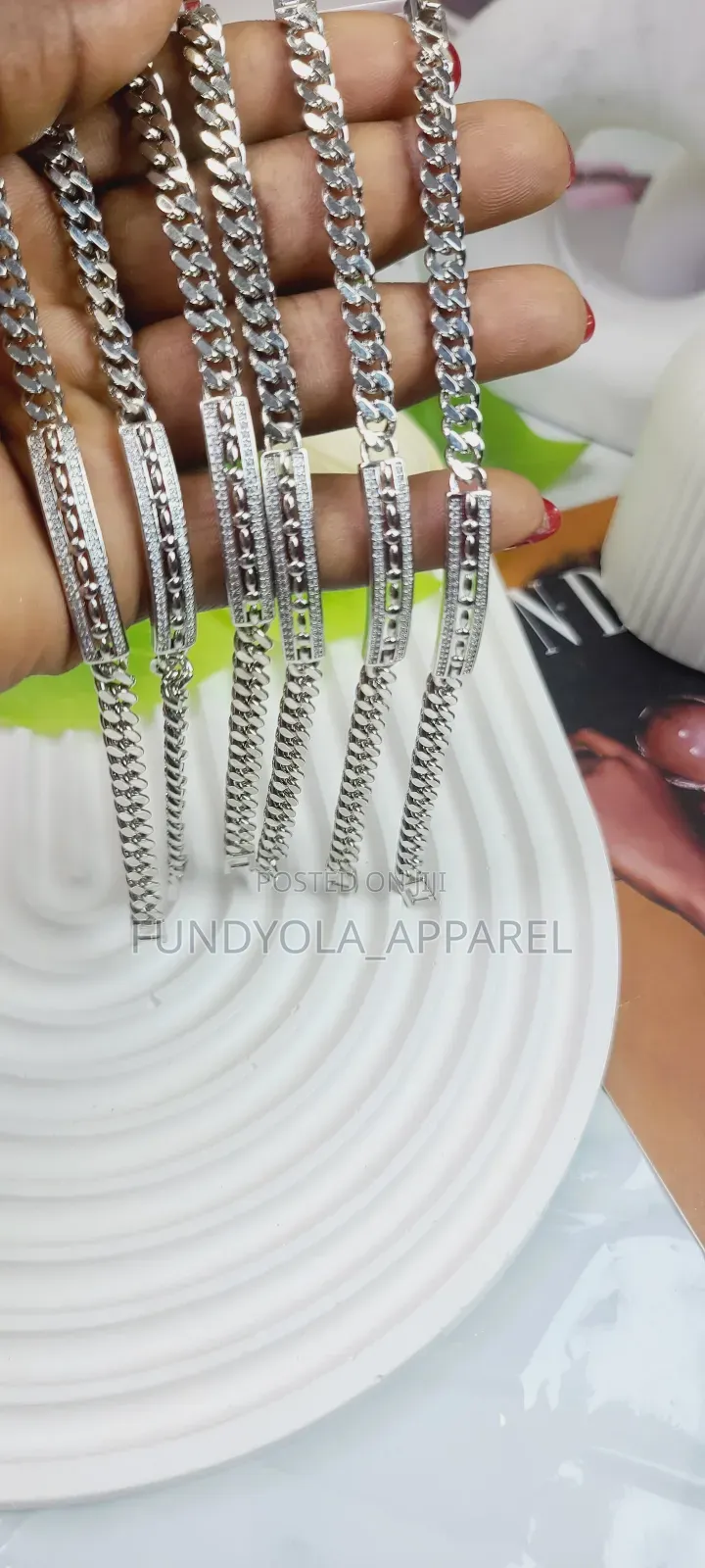 Slim Wrist Silver Hand Chain