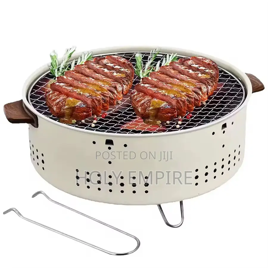 Round Barbecue Stove Portable Charcoal Fire Stove