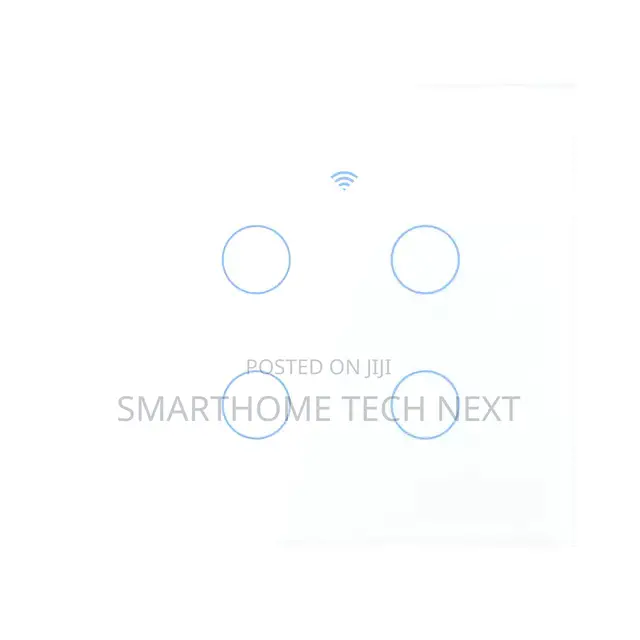 4 Gang White Smart Wifi Light Switch – Tuya Compatible