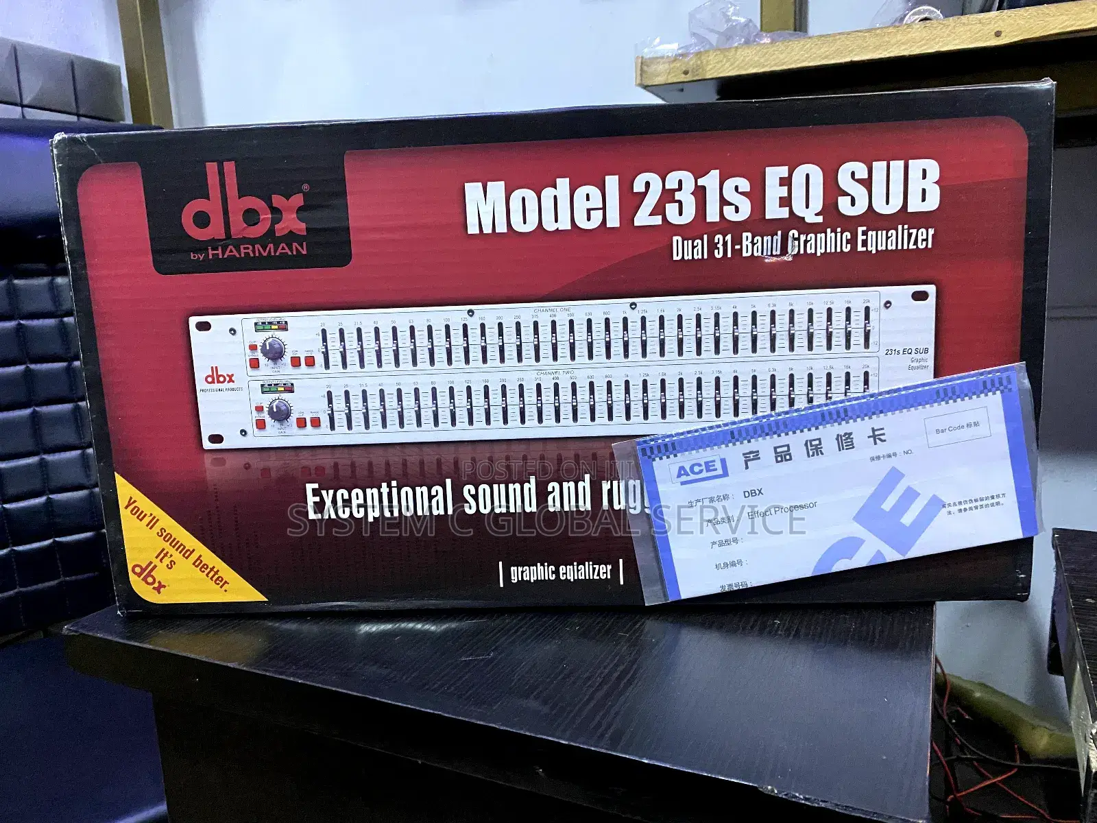 DBX 2-Series Graphic Equaliser 231sub