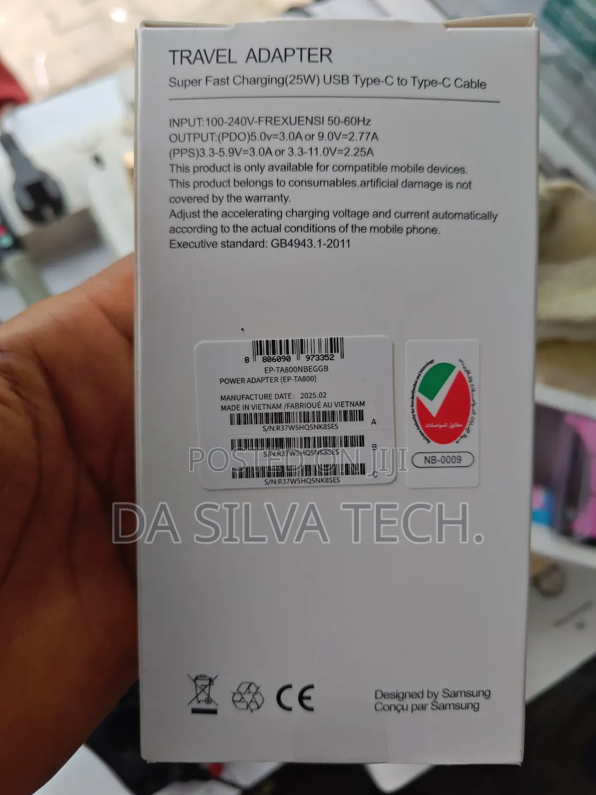 Original Samsung 25w Charger (100% Original)