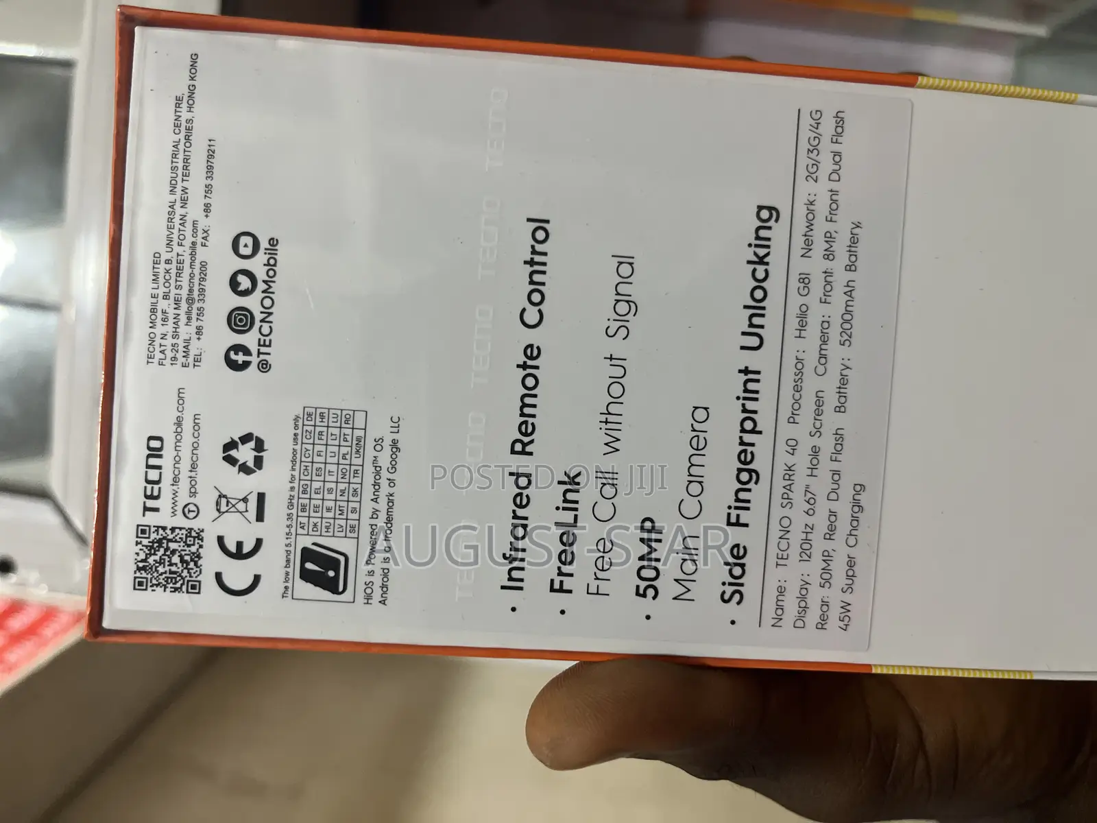 New Tecno Spark 40 128 GB Black