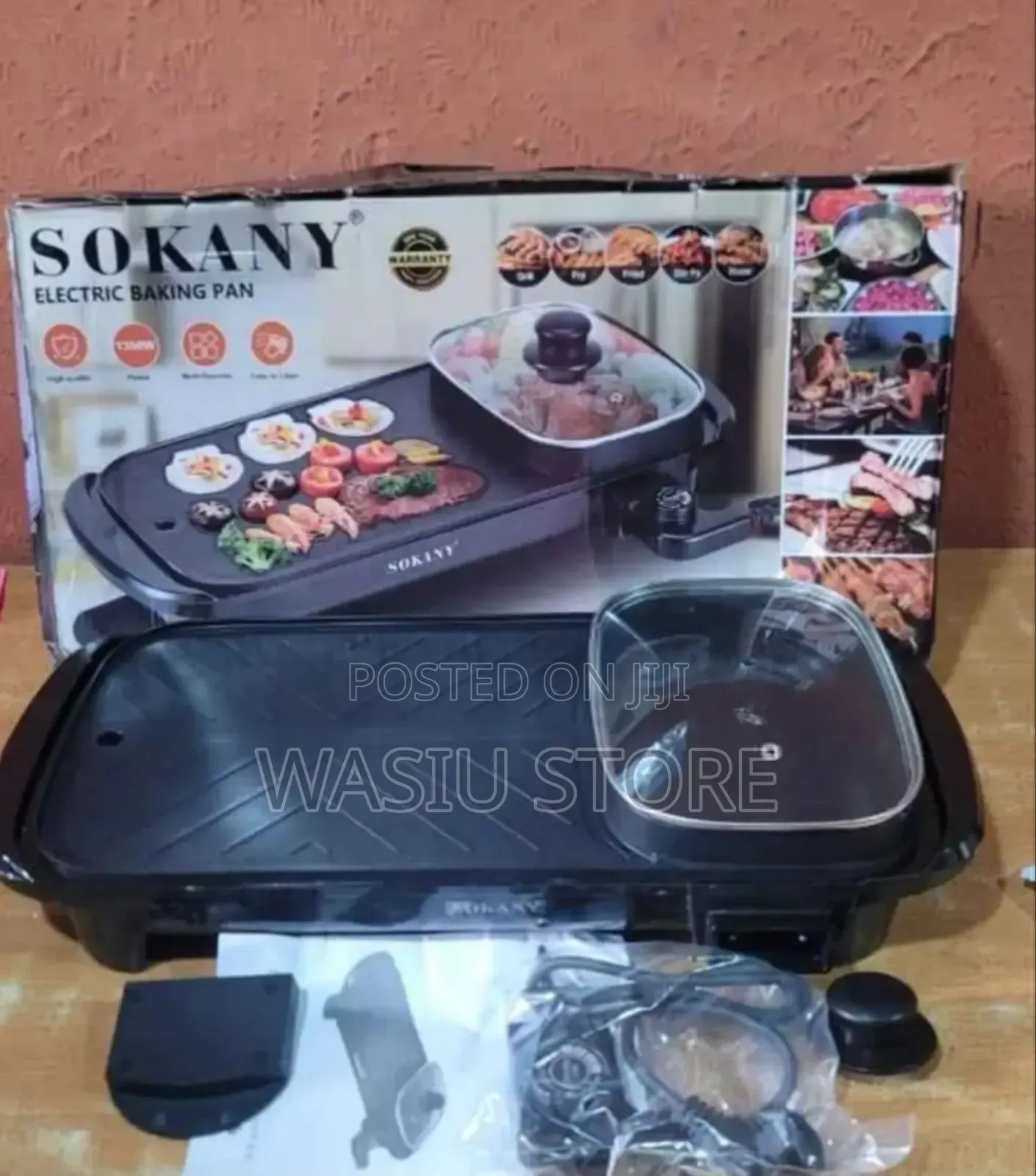 Sokany 2-in-1 Electric Baking and Grill Pan