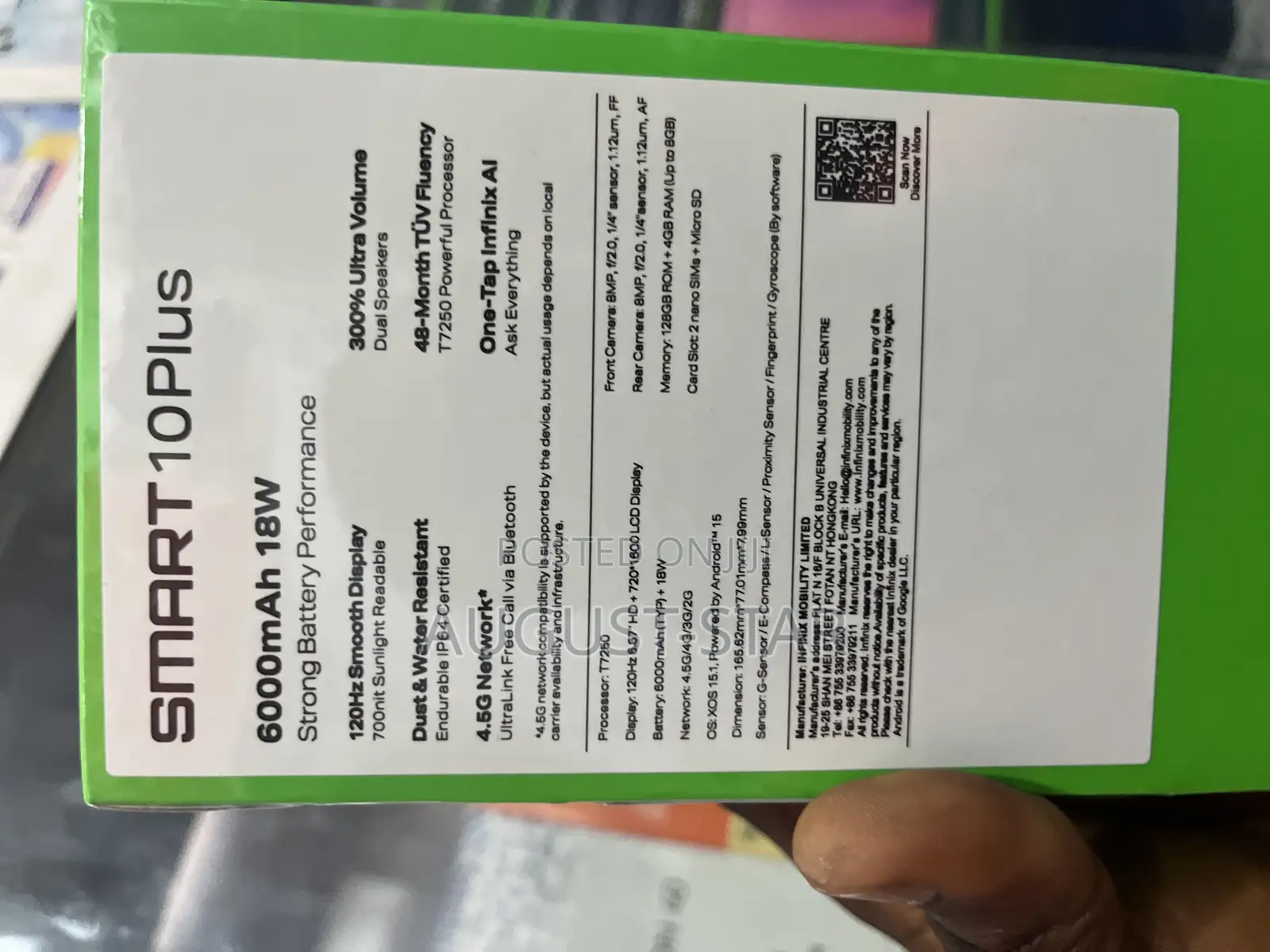 New Infinix Smart 10 Plus 128 GB Black