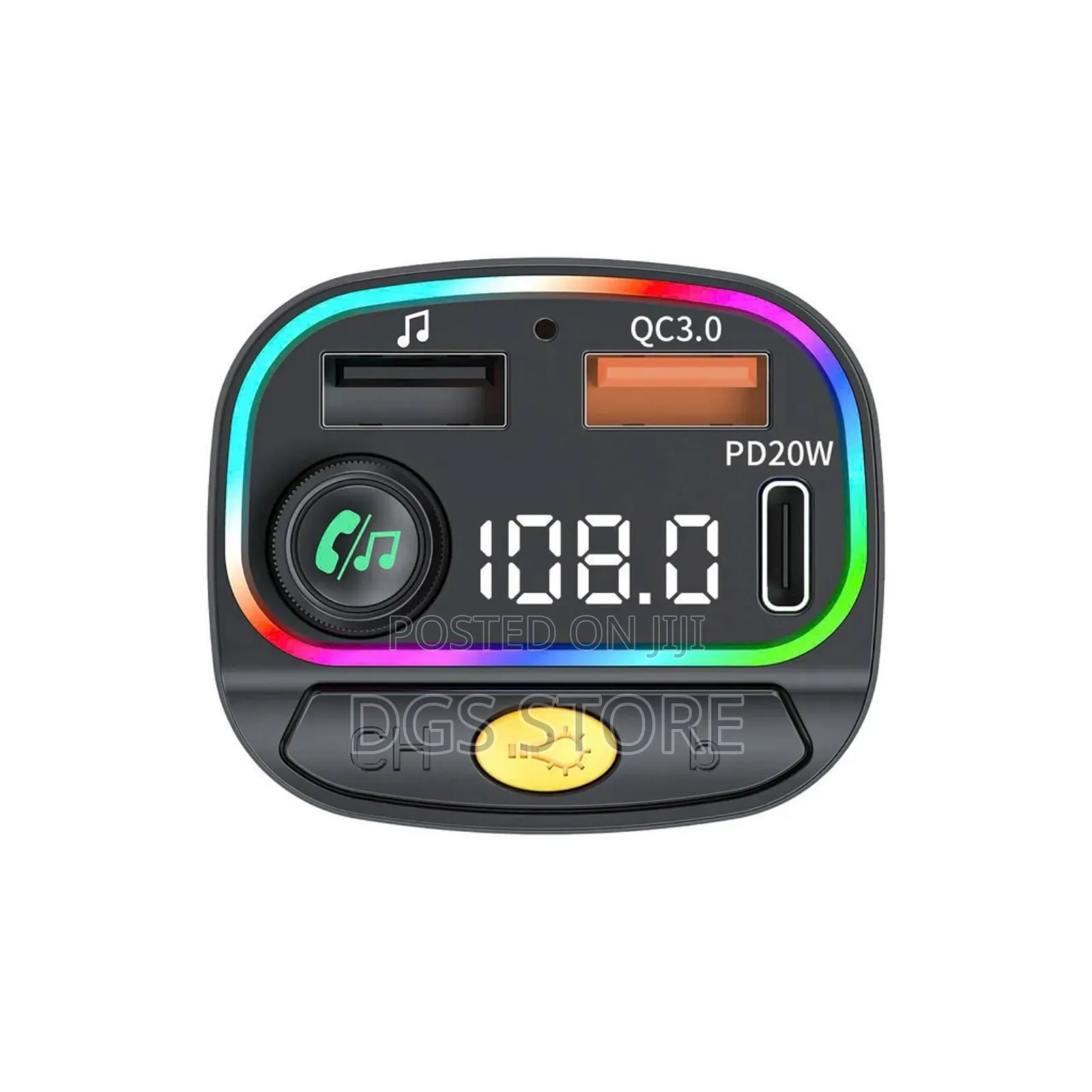 Wiwu Mp3 Car A+C Fast Wireless Car Charger