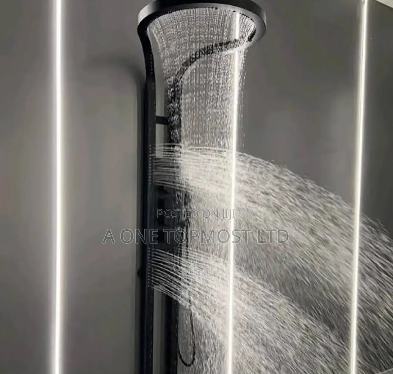 Black Ring Design Shower
