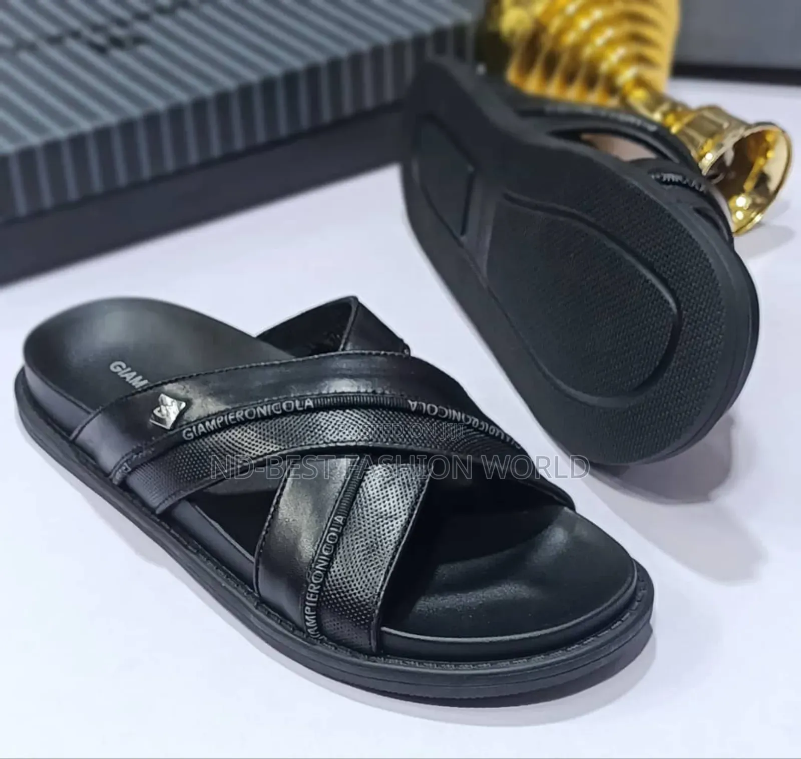 Quality Black Italian Slippers
